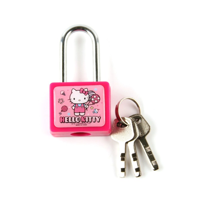 헬로키티 자물쇠0519-미니자물쇠,사물함열쇠,잠금장치