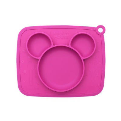 디즈니베이비 실리콘아이콘식판-핑크 9870
